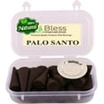 thumbnail image 1 of Bless International Palo Santo 100%-Natural-Incense-Cones Handmade-Hand-Dipped Organic-Chemicals-Free for-Purification-Relaxation-Positivity-Yoga-Meditation The-Best-scents (60 Count ), 1 of 5