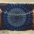 thumbnail image 1 of Bless International Peacock Mandala 54" x 72" Tapestry, 1 of 4