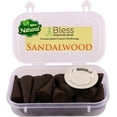 thumbnail image 1 of Bless International Sandalwood 100%-Natural-Incense-Cones Handmade-Hand-Dipped Organic-Chemicals-Free for-Purification-Relaxation-Positivity-Yoga-Meditation The-Best-scents 120 Count ), 1 of 5