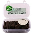 thumbnail image 1 of Bless-International White Sage 100%-Natural-Incense-Cones Handmade-Hand-Dipped Organic-Chemicals-Free for-Purification-Relaxation-Positivity-Yoga-Meditation The-Best-scents (10 Count ), 1 of 5