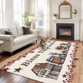 thumbnail image 1 of Bless This Large Area Rugs 6x9 ft Home Farmhouse Country Star Barn Bucket Berry Washable Rug Non Slip Indoor Carpet Absorbent Floor Mat for Living Room Bedroom Dining Room, 1 of 9
