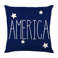 thumbnail image 1 of Bless Our Home America Stars Throw Pillow Covers, 18 x 18 Inch 4th of July Patriotic USA Flag Cushion Case for Sofa Couch, Independence Memorial Day, 1 of 5