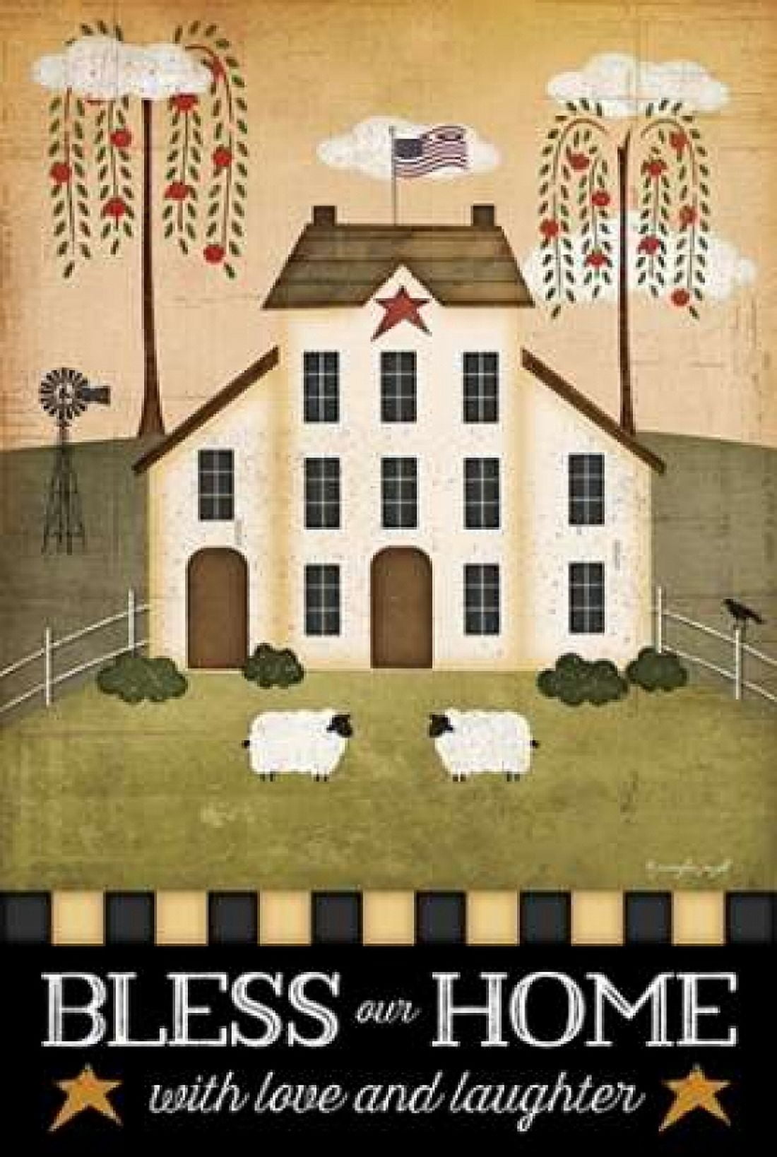 Bless Our Home Canvas Art - Jennifer Pugh (12 x 18)