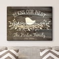 thumbnail image 1 of Bless Our Nest Personalized 11" x 14", 16" x 20" or 18" x 24" Canvas, 1 of 1