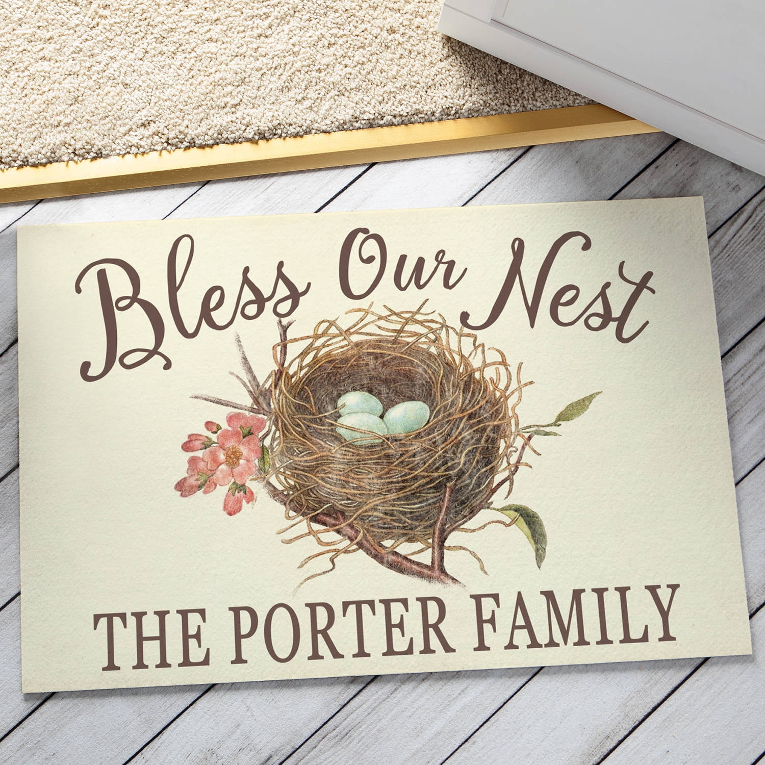Bless Our Nest Personalized Doormat
