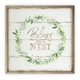 thumbnail image 1 of Bless Our Nest Rustic Wood Wall Sign 12x12 (Frame Included), 1 of 2