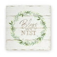thumbnail image 1 of Bless Our Nest Rustic Wood Wall Sign 12x12 (Unframed), 1 of 1