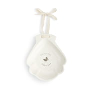 DEMDACO Bless This Baby Boy Glossy White 5 x 4 Ceramic Stoneware Decorative Baptism Bowl