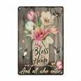 thumbnail image 1 of Bless This Home And All Who Enter Metal Tin Signs, Novelty Sign Home, 1 of 4