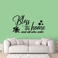 thumbnail image 1 of Bless This Home And All Who Enters - Motivational Quote Cute Flowers Vinyl Wall Art Wall Sticker Wall Decal Decoration For Home Room Kids Room Nursery Room Girls Boys Décor Design Size (30x30 inch), 1 of 3