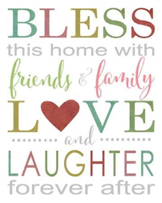 Bless This Home Canvas Art - Alli Rogosich (24 x 30)