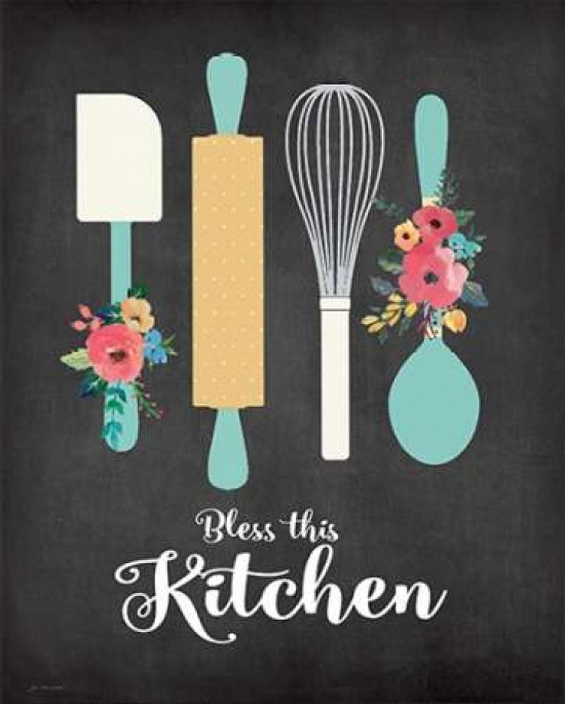 Bless This Kitchen Canvas Art - Jo Moulton (24 x 30)