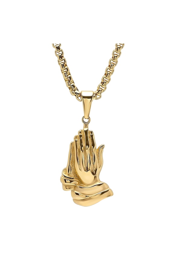 Bless Up Prayer Hands Pendant