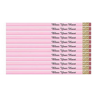 Flexible pencil on a pink background. Bent pencils two-color, Underwood  Executive