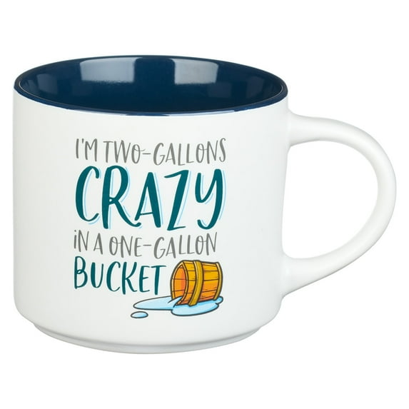 Bless Your Soul XL White Coffee Mug Two Gallons Crazy, Funny Birthday Gifts for Women/Men, Mom, Dad, Retro-Inspired Designs - 15oz Cup