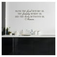 thumbnail image 1 of Bless the Food Before Us, the Family Beside Us, and the Love Between Us, Amen Vinyl Lettering Wall Decal (Style A 12.5"H x 35.5"L, Brown), 1 of 2
