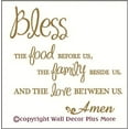 thumbnail image 1 of Bless the Food Family and the Love Between Us Amen Wall Vinyl Sticker Lettering Decal 18Wx18H Color Options, 1 of 4