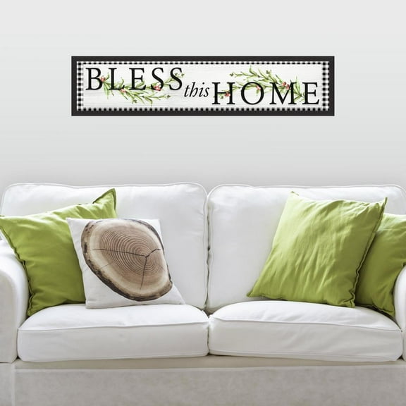 Bless this Home Country Wall Quote Peel and Stick Wall Decals