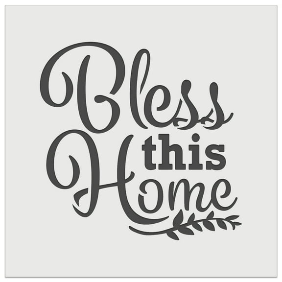 Bless this Home House with Branch DIY Cookie Wall Craft Stencil - 5.5 Inch