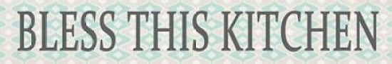 Bless this Kitchen Canvas Art - Shanni Welsh (12 x 36)