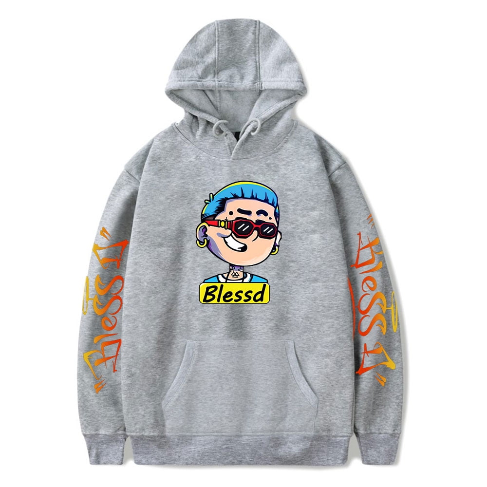 Blessd Merch Hoodies Men Women New Fashion Long Sleeve Sweatshirt Suit Unisex Walmart