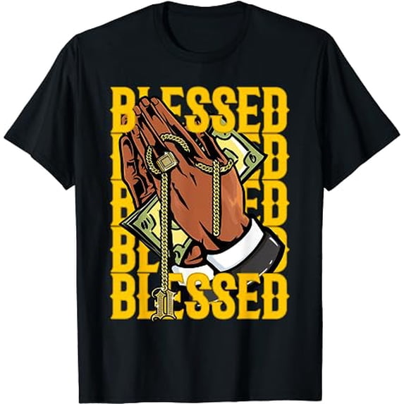 Blessed 12 Retro University Gold Shoes Matching Tees T-Shirt