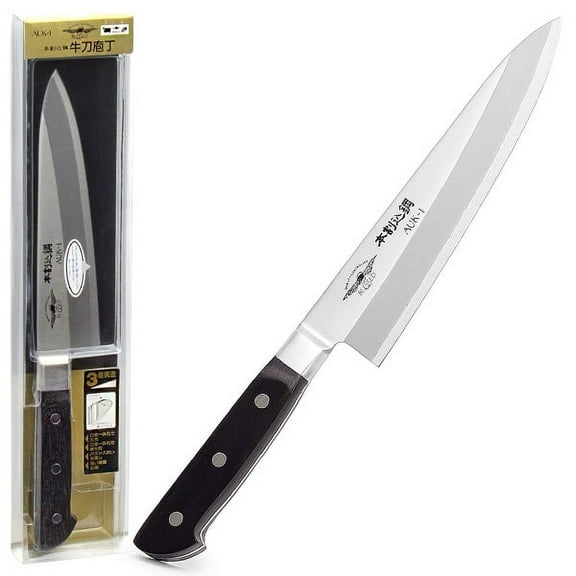 Blessed AUK-1 Gyuto Cooking Knife for Vegetable, Fish or Meat, 7 inch (178mm), Stainless Steel, Multipurpose Asian Kitchen Knife