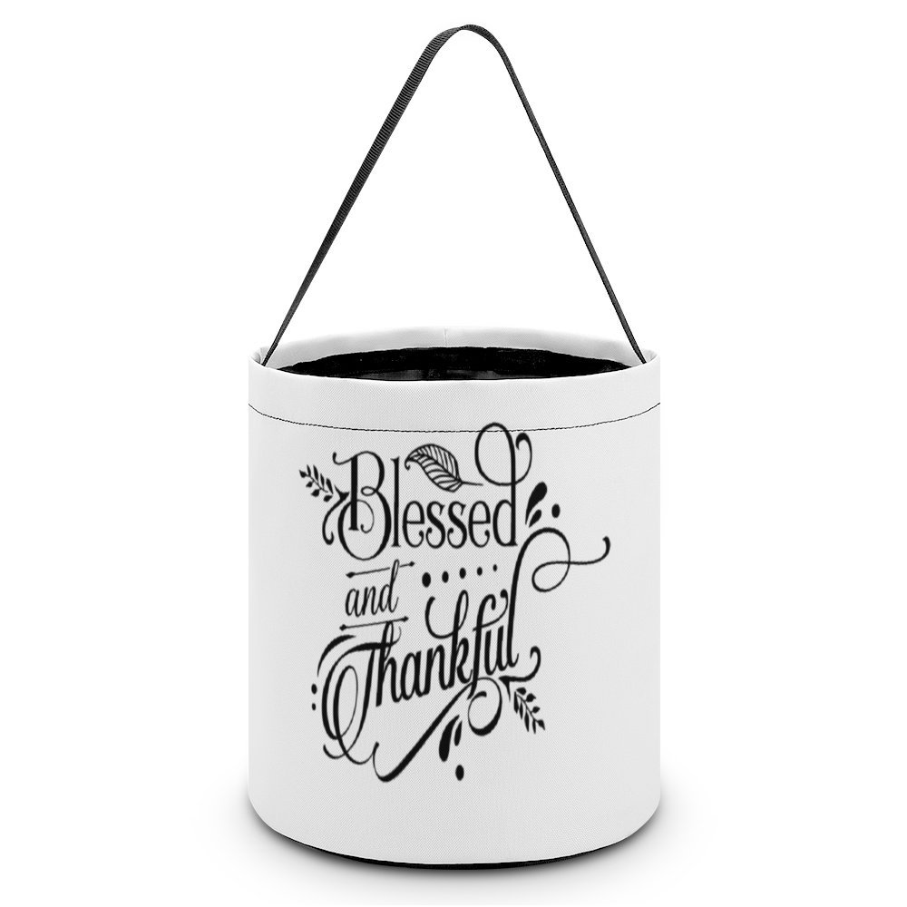 Blessed And Thankful Halloween Treat Bags Reusable Portable Halloween