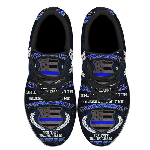 Blessed Are The Peacemakers For They Will Be Called Shoes Women's Fashion Sneakers Tennis Running Shoes for Men Women Black Size 10.5