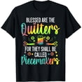thumbnail image 1 of Blessed Are The Quilters Quilting Piece Maker Seamstress T-Shirt, 1 of 3