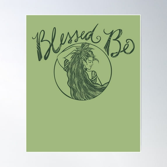 Blessed Be Poster Wall Art, Modern Wall Decor For Living Room Bedroom, 8x12 UNFRAMED