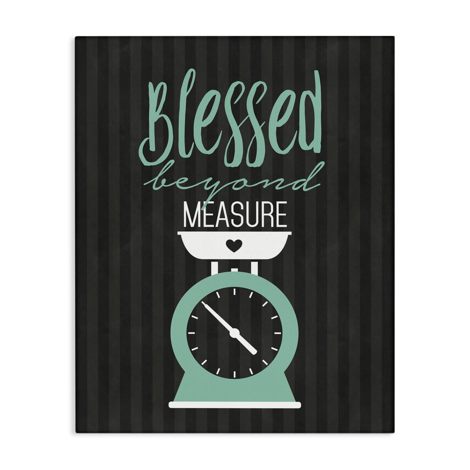 Blessed Beyond Measure Scale Canvas Wall Art, design by Lettered and Lined