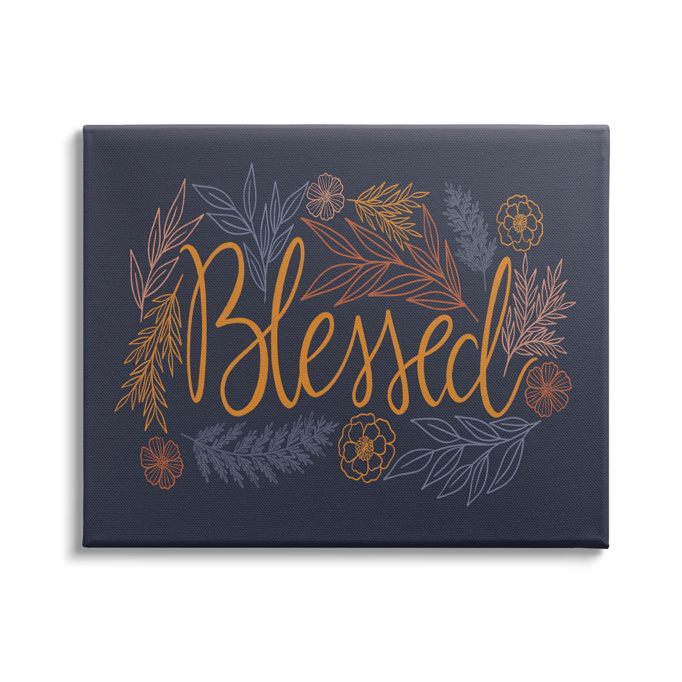 Blessed Botanical Herb Flowers Botanical & Floral Graphic Art Gallery Wrapped Canvas Print Wall Art