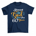 thumbnail image 1 of Blessed By God For 60 Years 60th Birthday T-Shirt Men Women, 1 of 2