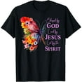 thumbnail image 1 of Blessed By God - Loved By Jesus Butterfly T-Shirt Tops Tee, 1 of 4