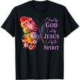 thumbnail image 1 of Blessed By God - Loved By Jesus Butterfly T-ShirtMen and women, Black T-shirt, size: Extra large, 1 of 4