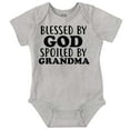 thumbnail image 1 of Blessed By God Spoiled By Grandma Romper Boys or Girls Infant Baby Brisco Brands 18M, 1 of 6