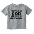 thumbnail image 1 of Blessed By God Spoiled By Grandma Toddler Boy Girl T Shirt Infant Toddler Brisco Brands 5T, 1 of 6