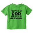 thumbnail image 1 of Blessed By God Spoiled By Grandma Toddler Boy Girl T Shirt Infant Toddler Brisco Brands 6M, 1 of 6