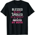 thumbnail image 1 of Blessed By God Spoiled By Husband Protected By Both T-Shirt, 1 of 4