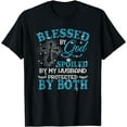 thumbnail image 1 of Blessed By God Spoiled By My Husband Protected By Both T-Shirt, 1 of 3