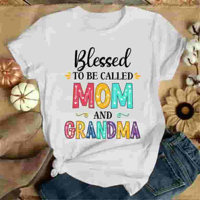 Womens Blessed To Be Called Bebe Colorful Gifts-Grandma Tee Womens Blessed To Be Called Bebe Colorful Gifts-Grandma Tee