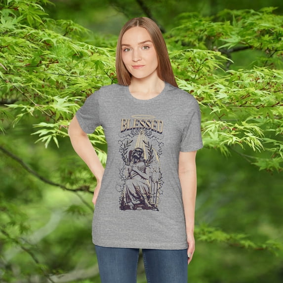Blessed Christian Catholic Inspirational Unisex Jersey Short Sleeve T-shirt