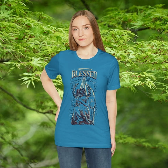 Blessed Christian Catholic Inspirational Unisex Jersey Short Sleeve T-shirt