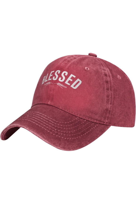 Blessed, Christian, Faith, Cool Christian, Jesus Cowboy Hat Men Baseball Cap Hats for Women Adjustable Trucker Hat