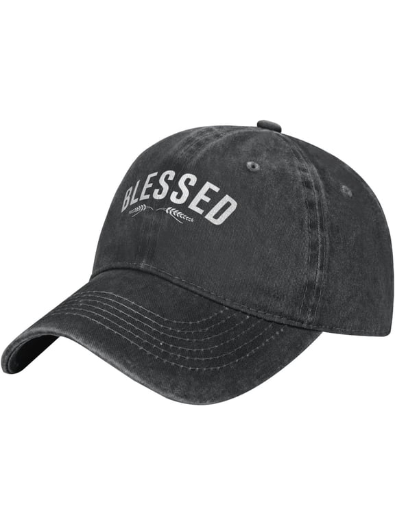 Blessed, Christian, Faith, Cool Christian, Jesus Cowboy Hat Men Baseball Cap Hats for Women Adjustable Trucker Hat
