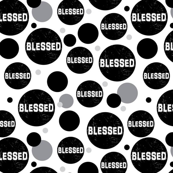 Blessed Christian Religious Inspirational Premium Gift Wrap Wrapping Paper Roll Pattern