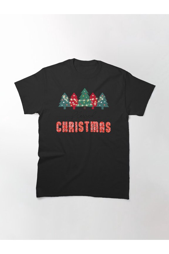 Blessed Christmas Festive Holiday Celebration Apparel Unisex T-Shirt up to Size 5XL