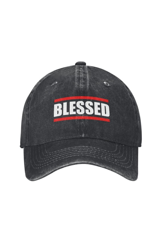 Blessed Cowboy Hat Baseball Hat Trucker Hat For Men Women Retro Denim Hats Baseball Cap Dad Hat