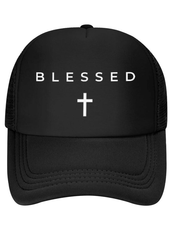 Blessed Cross Subtle Christian Minimalist Religious Faith Baseball Cap